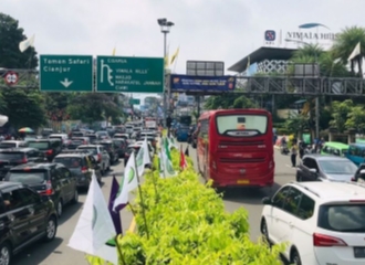 Lalu Lintas Satu Arah Kembali Diberlakukan di Puncak Bogor, Jalan ke Jakarta Ditutup