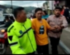 Dua Pria Paksa Terobos Jalur One Way di Malangbong, Hampir Menabrak Hingga Tantang Duel Polisi