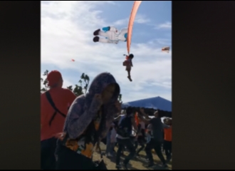 Seorang Gadis Cilik Terseret ke Udara Oleh Layang-layang Hingga Ketinggian 9 Meter di Taiwan