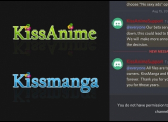 KissAnime dan KissManga Tutup Selamanya Setelah 10 Tahun Menyediakan Konten Anime dan Manga Ilegal di Internet