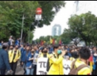 Massa Mahasiswa Kembali Demo di Kawasan Patung Kuda, Jakarta Pusat, Pada Hari Kamis Ini