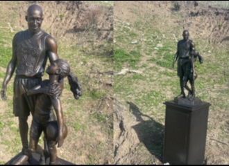 Patung Mendiang Kobe Bryant dan Putrinya, Gianni, Didirikan di Lokasi Kecelakaan Helikopter yang Menewaskan Keduanya