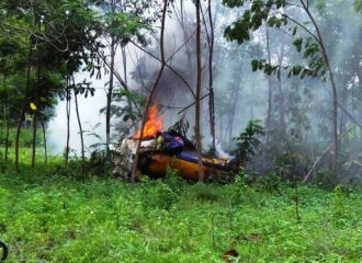 Ngeri! Video Detik-detik Jatuhnya Pesawat Tempur di Yogyakarta