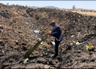 Pesawat Ethiopian Airlines Jatuh Tak Lama Setelah Lepas Landas dan Menewaskan 157 Penumpangnya
