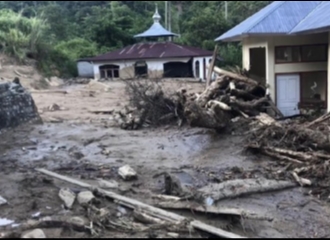 Banjir Bandang Paksa 330 KK di Solok Selatan, Sumatera Barat, Mengungsi
