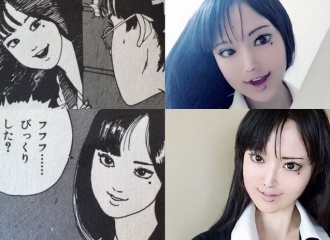 Cosplayer Berhasil Ciptakan Wajah Menyeramkan Sesuai Cerita Manga