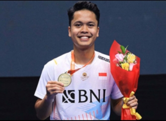 Juara! Anthony Ginting Persembahkan Emas Badminton Asia Championship 2023