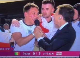 Cuplikan Suporter Inggris Teriakkan Pembebasan Palestina ke Reporter Israel Jadi Viral