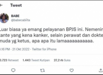 Bikin BPJS Trending di Twitter Karena Cuitannya, Komedian Babe Cita Minta Maaf