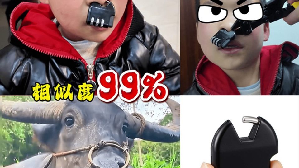 Gembok Nyangkut Hidung Bocil China, Damkar Turun Tangan