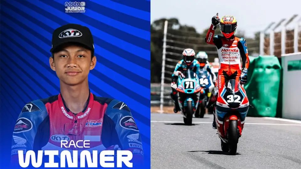 Kiandra Ramadhipa Menangkan Putaran Kedua Moto3 Junior World Championship 2026