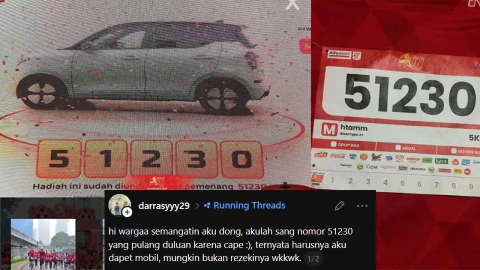 Belum Rejekinya, Gagal Dapatkan Doorprize Mobil Karena Pulang Sebelum Pengundian