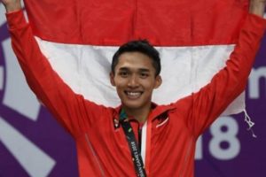 Jonatan Christie Akhiri Puasa Medali Emas Indonesia Pada Bulutangkis Tunggal Putra