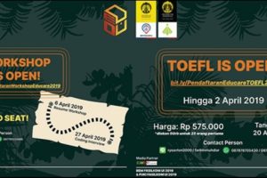 GABUNG Yuk! Educare 2019 Adakan Workshop Dan TOEFL  Dengan Tema 'Find The Treasure Within You'