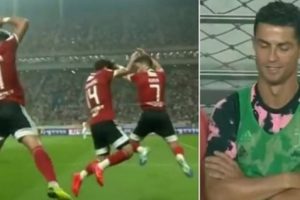 Striker Klub Korea Tiru Selebrasi CR7 Saat Mencetak Gol Melawan Juventus, Sebelum Kemudian Menyembahnya