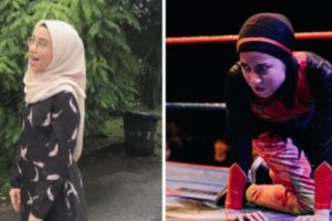 Bunga, Wanita Muslim Asal Malaysia Sekaligus Pegulat Wanita Berhijab Pertama di Dunia