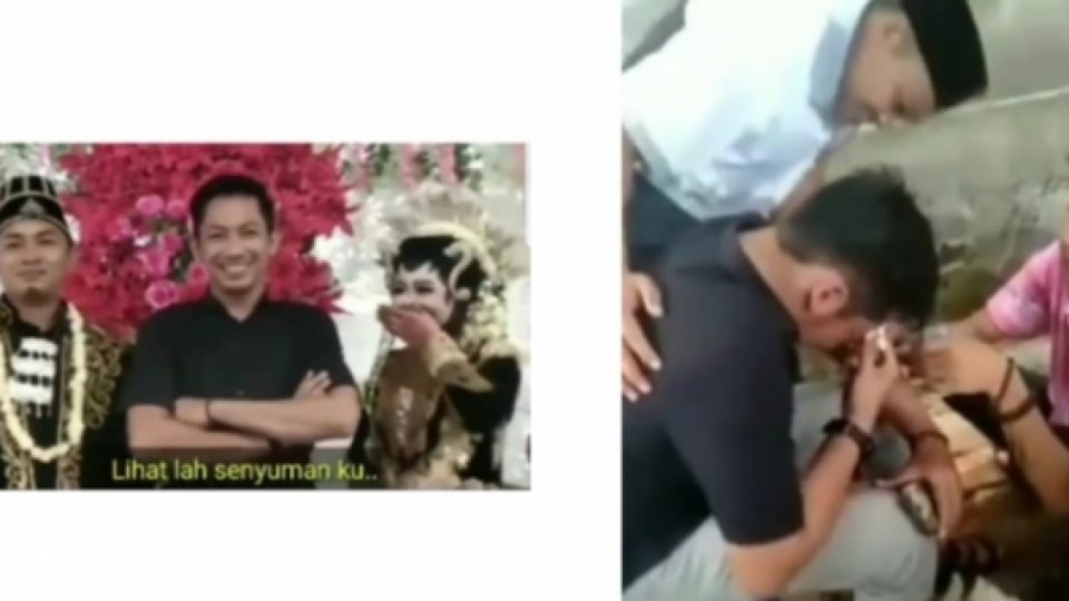 Viral Seorang Pria Berusaha Tegar Datang Ke Pernikahan Mantan Namun Akhirnya Tak Tahan Menahan Air Mata