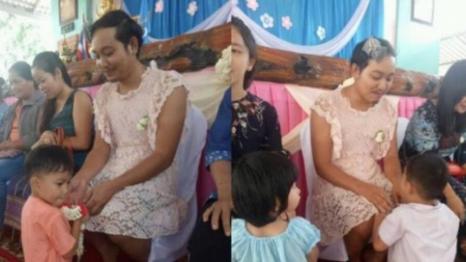 Demi Kedua Anaknya, Duda Ini Rela Berdandan Ala Wanita Untuk Menghadiri Acara Khusus Ibu dan Anak di Sekolah