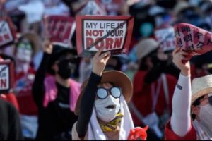Rakyat Korea Selatan Demo Memprotes Aksi Pemerintah yang Memblokir 895 Situs Porno