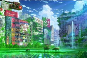 Ilustrasi Pemandangan Post-Apocalypse Kota Tokyo yang Terlalu Indah Untuk DIlewatkan