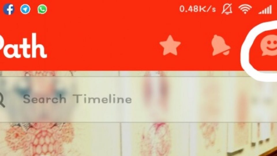 Kini Berkirim Pesan di Path Tidak Perlu Lewat Talk