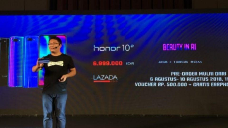Peluncuran 'Honor 10', Smartphone Dengan Kamera Berteknologi A.I, Desain Aurora Glas & GPU Turbo