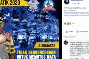 Polri Himbau Pengendara Motor Untuk Tidak Berboncengan Demi Putus Mata Rantai COVID-19