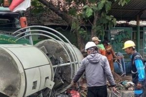 Diduga Rem Blong, Truk Kontainer Tabrak Tower di Bekasi dan Tewaskan 10 Orang Termasuk 7 Murid SD