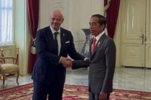 Presiden Jokowi Temui Presiden FIFA Gianni Infantino di Istana Merdeka Siang Ini