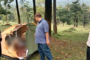 Sejoli dalam Tenda Tersambar Petir di Bukit Waruwangi, Serang. Korban Pria Tewas, Korban Perempuan Pingsan