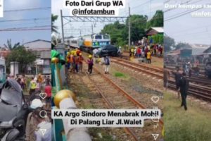 Kereta Api Tabrak Avanza di Tambun Hingga Terseret 500 Meter Jauhnya, Satu Korban Tewas, Dua Lainnya Selamat