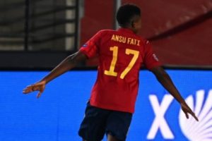 Bintang Muda Barcelona, Ansu Fati, Jadi Pencetak Gol Termuda Timnas Spanyol Saat Melibas Ukraina 4-0 di Madrid