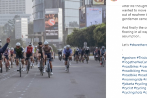 Foto Viral Pemotor Acungkan Jari Tengah ke Arah Goweser dan Tanggapan Dishub DKI Jakarta