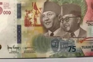BI Rilis Pecahan Uang Rp 75.000 Dalam Rangka Peringatan Kemerdekaan 75 Tahun Republik Indonesia