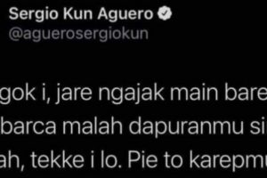 Sergio Aguero Disebut Murka Kepada Barcelona Karena Gagal Pulangkan Messi ke Camp Nou