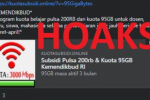 Hoaks Pulsa Belajar Rp 200.000 dan Kuota 95 GB dari Kemendikbud