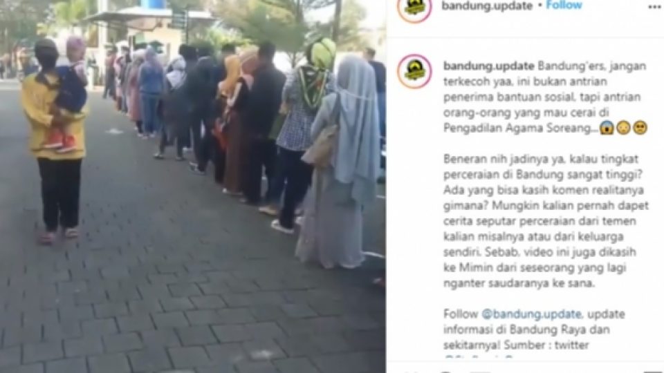 Viral Antrean Panjang di Depan Pengadilan Agama, Ratusan Orang Ingin Cerai
