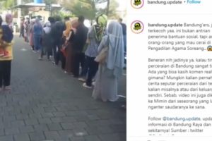 Viral Antrean Panjang di Depan Pengadilan Agama, Ratusan Orang Ingin Cerai