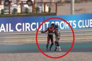 Pebalap Indonesia Gresini Terlibat Perkelahian dengan Pebalap Petronas Sprinta Racing di Moto3 Doha