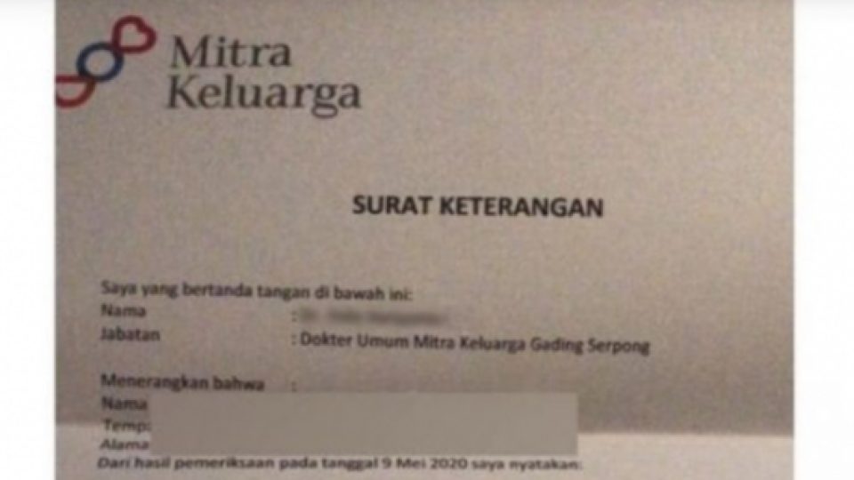 Polisi Usut Jual Beli Online Surat Keterangan Bebas COVID-19