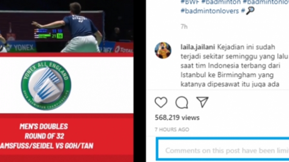 Diserang Netizen Indonesia, Akun IG Federasi Bulutangkis Dunia Batasi Kolom Komentar