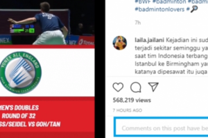 Diserang Netizen Indonesia, Akun IG Federasi Bulutangkis Dunia Batasi Kolom Komentar