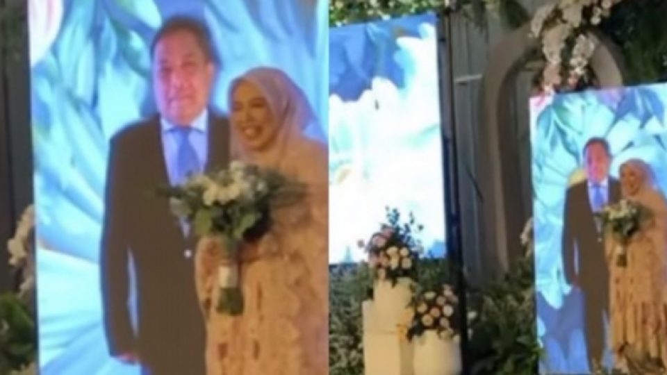 Viral Pengantin Pria Datang ke Pesta Pernikahan Secara Virtual
