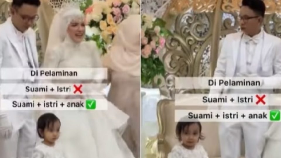 Viral Resepsi Pernikahan Bareng Anak, Sudah Menikah Sejak 2020, Baru Bisa Resepsi Pada 2022
