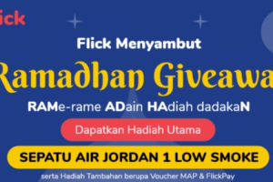 Sambut Ramadan, Flick Adakan 'Ramadhan Giveaway' Berhadiah Air Jordan 1 Low Smoke hingga Vocer Belanja Jutaan Rupiah