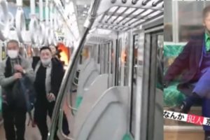 Pria Berkostum Ala Joker Bakar Gerbong Kereta dan Lukai 17 Penumpang di Tokyo di Hari Halloween