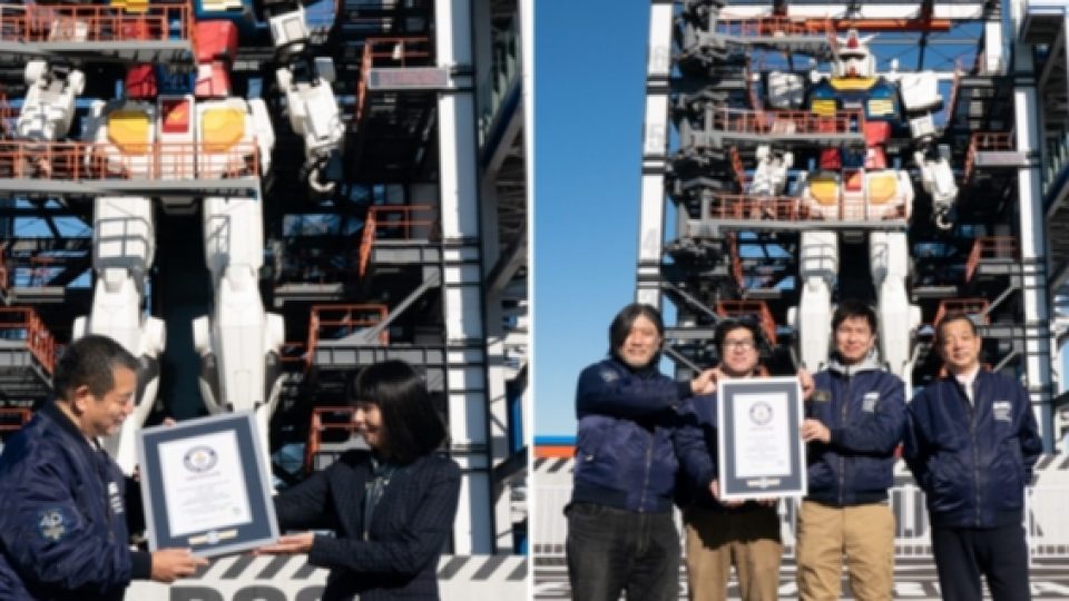 Robot Gundam Raksasa yang Bisa Berjalan Raih 2 Rekor Dunia dari Guinness World Records