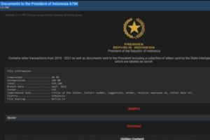 Bjorka Diduga Bocorkan Surat-surat yang diterima Jokowi Pada 2019-2021, Ada Juga Surat Rahasia dari BIN