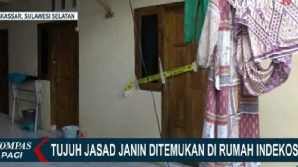 Penemuan 7 Janin Bayi di Kamar Indekos Gegerkan Makassar