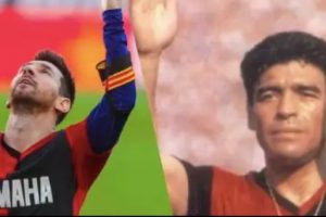 Selebrasi Messi untuk Mengenang Maradona Bisa Berujung Denda Bagi Barcelona